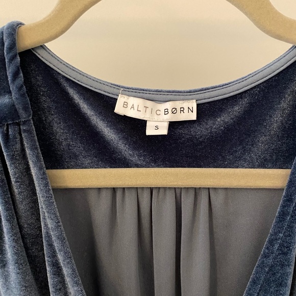 Baltic Born velvet blue long dress - Picture 3 of 3